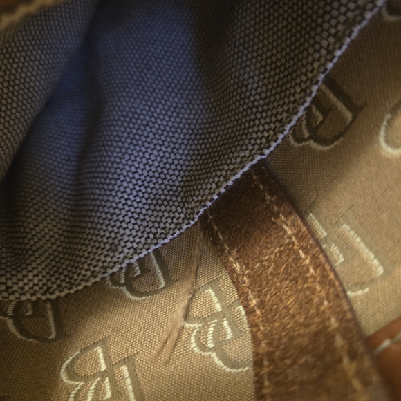 Dooney & Bourke Brown Leather-Trim Crossbody Bag - Picture 5 of 5